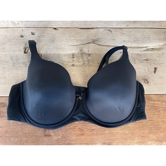 Victoria's Secret Smooth Black 42DD Body by Victoria Lightly Lined Demi Bra - Picture 1 of 2